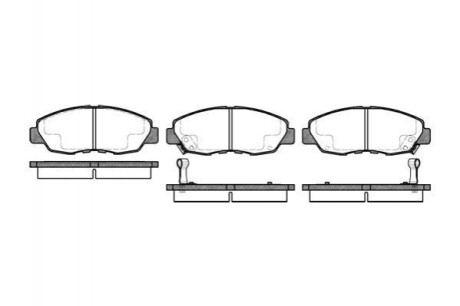 HONDA гальмівні колодки передн.Accord 90- REMSA 0324.02