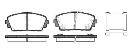 KIA гальмівні колодки передн.Picanto 11- REMSA 1481.02