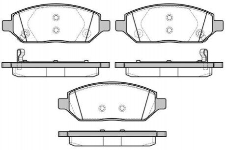 OPEL колодки гальм. передн. Karl 1,015- REMSA 1674.02