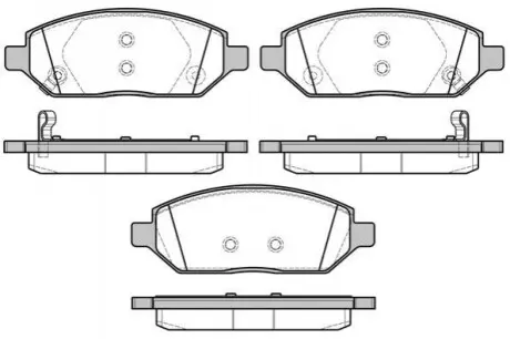 OPEL колодки гальм. передн. Karl 1,015- REMSA 1674.02