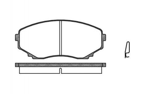 MAZDA гальмівні колодки передн. MPV 95- REMSA 0397.00