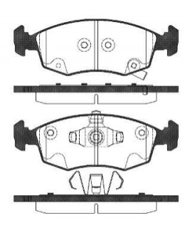 FIAT гальмівні колод. передн. Panda 12- REMSA 0172.72