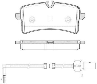 VW колодки гальм. задн. AUDI A8 09- REMSA 1505.12