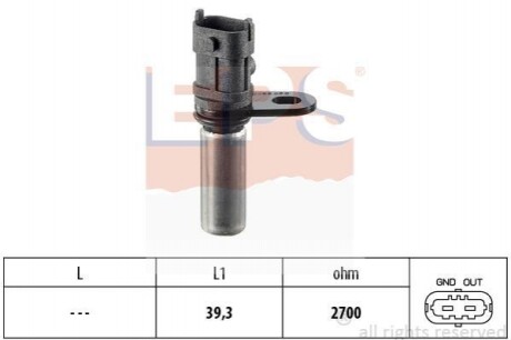 Датчик імпульсів Opel Astra G/H/Corsa C/Vectra B/C/Zafira 1.4-1.6i 16V 95- EPS 1.953.288