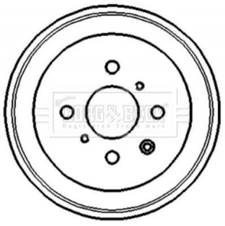Гальмiвнi барабани заднiй BORG&BECK BORG & BECK BBR7120