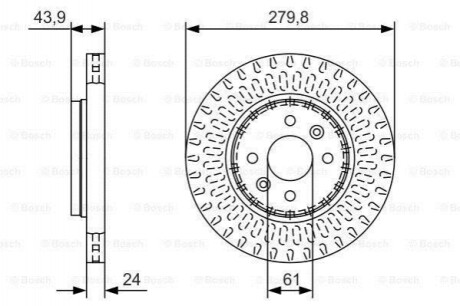 Диск гальмівний BOSCH 0986479A85