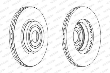 Гальмівний диск FERODO DDF1461C