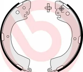 Гальмівні колодки зад. L200 96-18 (d=270) (Akebono) BREMBO S 54 514
