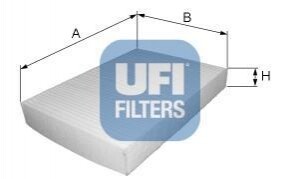 Фільтр, повітря у внутрішній простір UFI 53.034.00