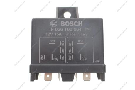 Реле свічок розжарювання (12V) Citroen Jumper/Peugeot Boxer 2.5D/TD 94-02 F 026 T00 064 BOSCH F026T00064
