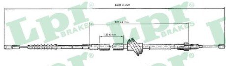 Трос ручного гальма LPR C0033B