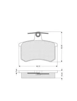 Гальмівні колодки дискові STARLINE BD S080