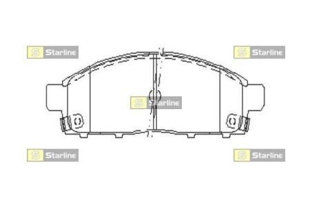 Гальмівні колодки дискові STARLINE BD S518