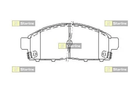 Гальмівні колодки дискові STARLINE BD S518