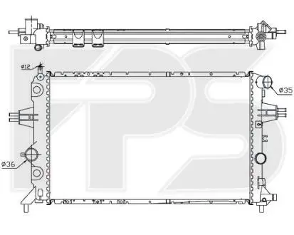 Радіатор охолодження FPS FP 52 A316 (фото 1)