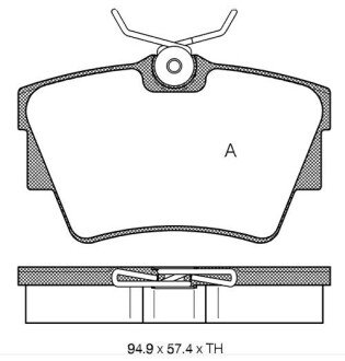 Гальмівні колодки дискові STARLINE BD S136