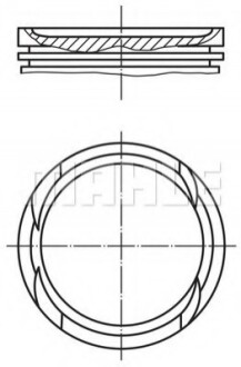 Поршень MAHLE MAHLE / KNECHT 0097000