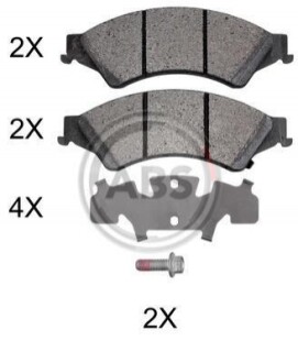 Гальмiвнi колодки дисковi ABS A.B.S. 37973 (фото 1)