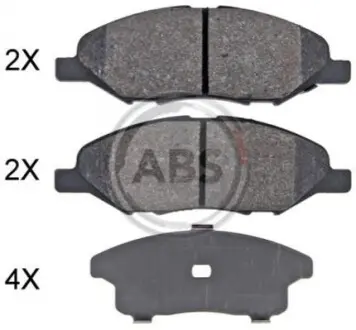 Гальмiвнi колодки дисковi ABS A.B.S. 35131