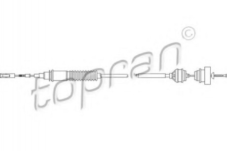 Трос зчеплення ZN TOPRAN TOPRAN / HANS PRIES 722110