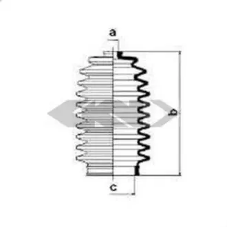 Чохол захисний Лів (довжина156мм 9,5мм/45мм) HONDA LEGEND II, LEGEND III 3.2/3.5 01.91-09.04 SPIDAN 83830
