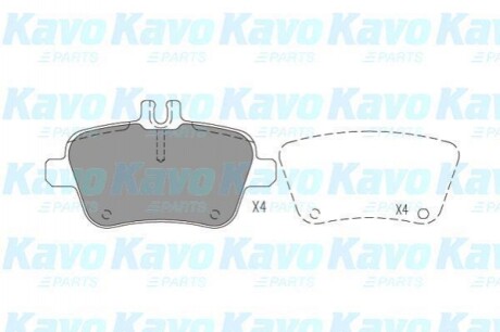 Колодки гальмівні (задні) MB A-class (W176)/B-class (W246)/GLA-class (X156) 11- PARTS KAVO KBP-6619