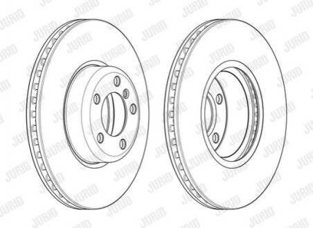 Гальмівний диск передній BMW 1-Series, 2-Series, 3-Series, 4-Series Jurid 562979JC1