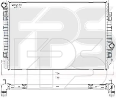 Радіатор охолодження FPS FP 64 A187