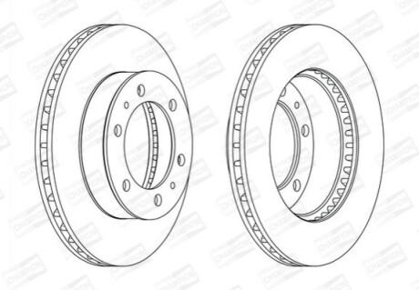 Гальмівний диск CHAMPION 562861CH (фото 1)
