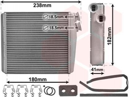 Радіатор пічки Land Rover Discovery/Freelander/Range Rover 2.0/2.2/3.2 06- Van Wezel 59006163