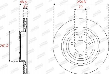 Гальмівний диск Jurid 563250JC1