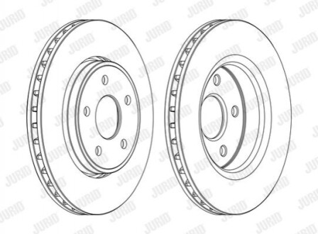 Гальмівний диск Jurid 562854JC1 (фото 1)
