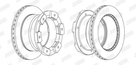 Гальмівний диск Jurid 562805JC1 (фото 1)