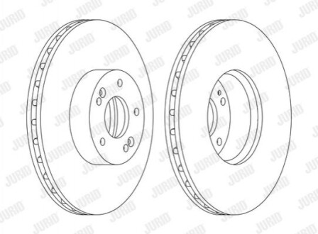 Гальмівний диск Jurid 562778JC1