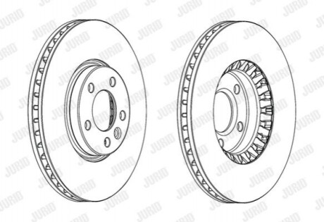 Гальмівний диск Jurid 562739JC1