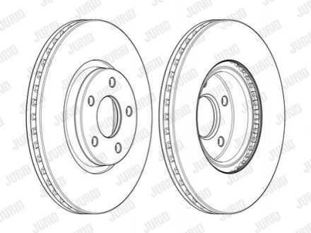 Гальмівний диск Jurid 562624JC1
