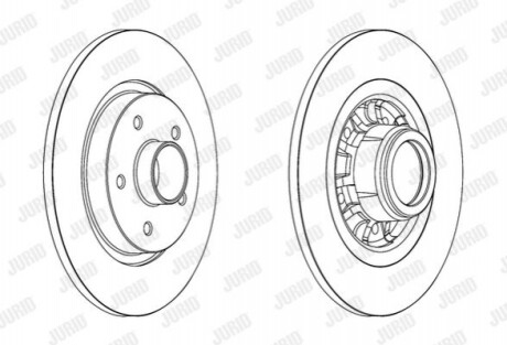 Гальмівний диск Jurid 562609J1