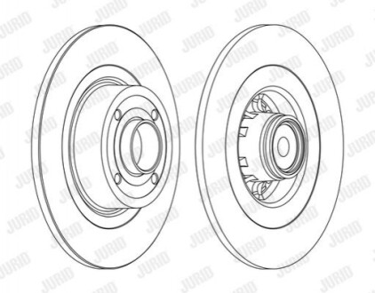 Гальмівний диск Jurid 562379J1