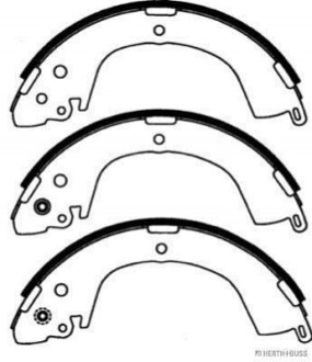 Колодки гальмівні барабанні задні MITSUBISHI PAJERO JAKOPARTS J3505034