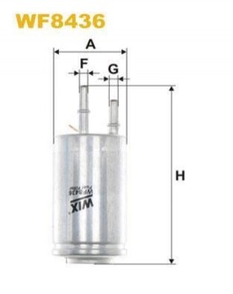 Фільтр паливний Volvo S60/S80/V70/XC60 1.6-3.2 06- WIX FILTERS WF8436 (фото 1)