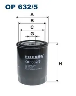 Фiльтр масляний FILTRON OP6325