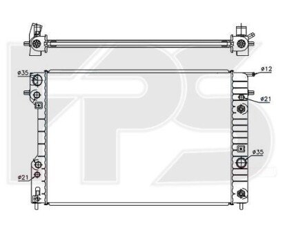Радіатор охолодження FPS FP 52 A319 (фото 1)