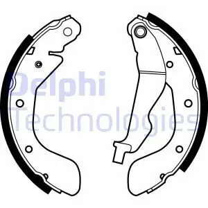 Гальмiвнi колодки барабаннi Delphi LS1969