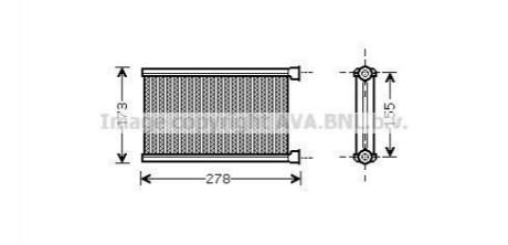 Теплообмінник, Система опалення салону AVA AVA COOLING BW6344