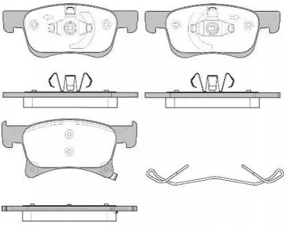 OPEL колодки гальм. передн. Corsa E 1,0-1,4 14-, Adam REMSA 1580.02