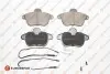 EUROREPAR PEUGEOT колодки гальмівні передн. 605 4/91- 1617279780 EUROREPAR 1617279780