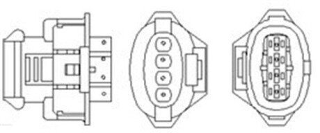 OPEL Кисневий датчик (лямбда-зонд) Vectra C 2.2 02- MAGNETI MARELLI 466016355138