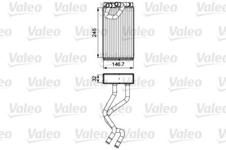 Радіатор печки Valeo 811547