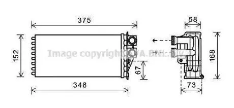 AVA AVA Радіатор пічки PEUGEOT 3008 (2009) 1.6 THP AVA COOLING PEA6359
