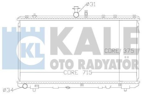 KALE FIAT радіатор охолодження Sedici,Suzuki SX4 1.6 Kale Oto radyator 342125